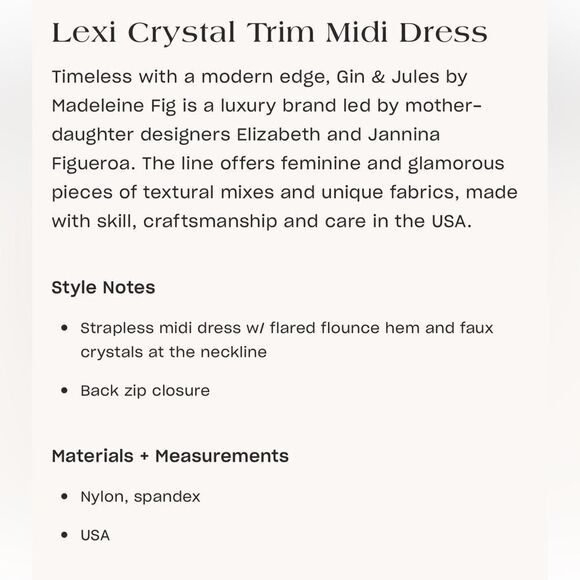 Gin & Jules Lexi Crystal Trim Midi Dress - Picture 9 of 14